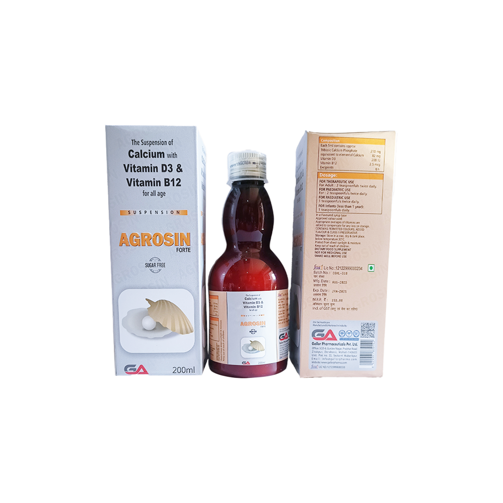 Agrosin | Calcium + Vitamin D3 + Vitamin B12 | Main Image