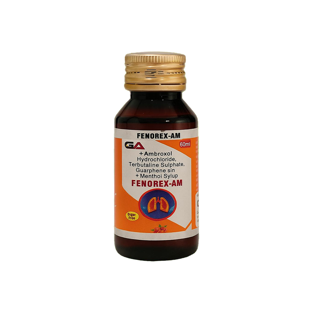 Fenorex Am | Ambroxol Hydrochloride, Terbutaline Sulphate, Guaiphenesin, Menthol | Main Image
