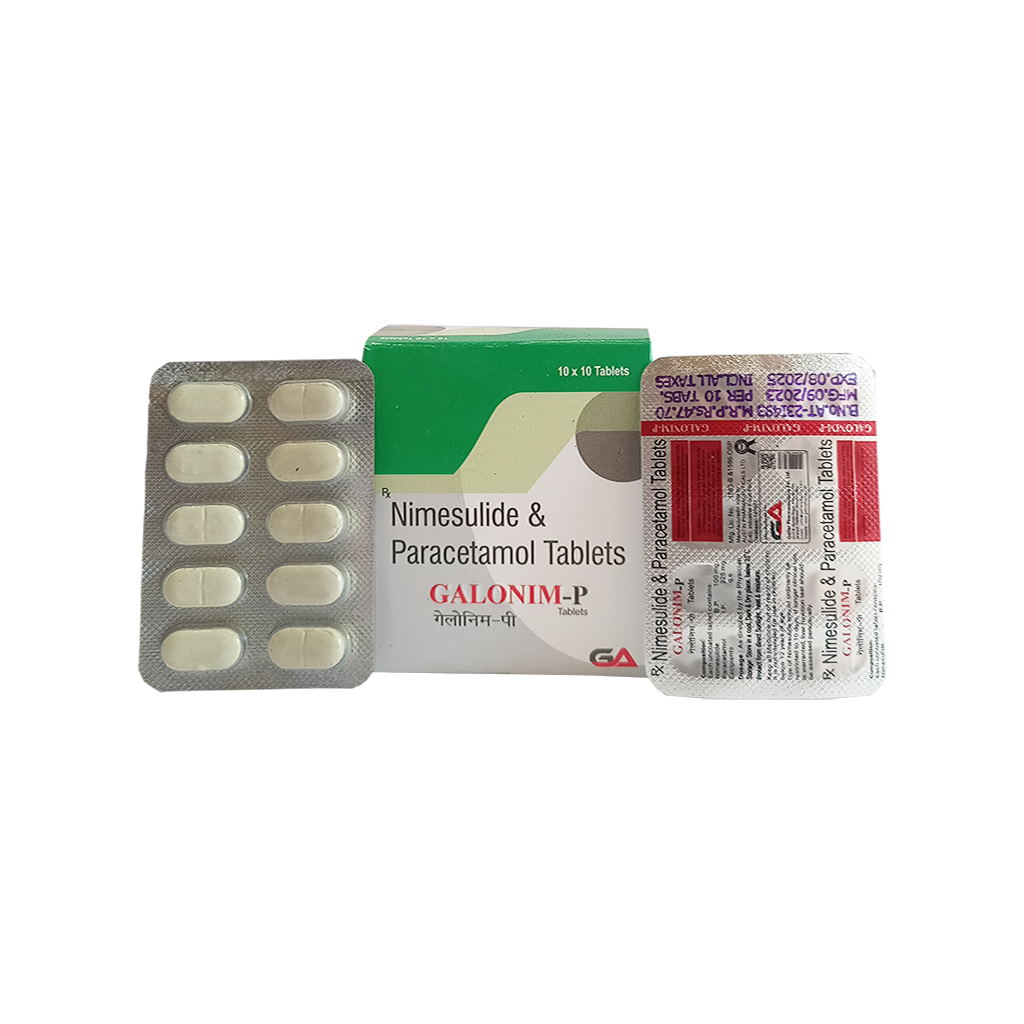 Galonim P | Nimesulide & Paracetamol Tablets | Main Image