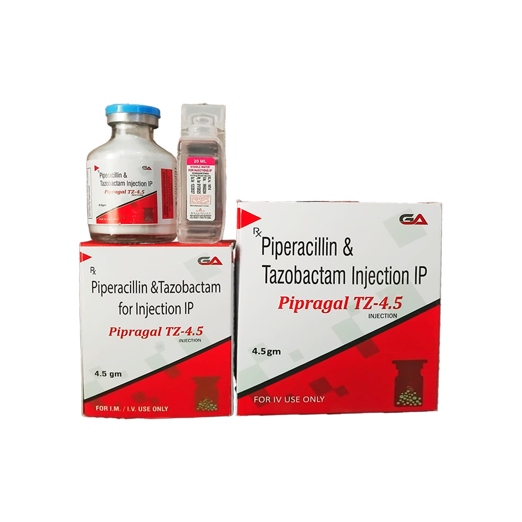Piragal Tz 4.5 | Piperacillin + Tazobactam for Injection IP + Sterile Water for Injection IP | Main Image
